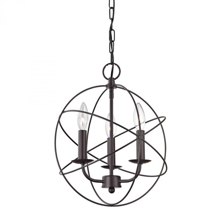 Thomas Williamsport 3-Light Pendant in Oil Rubbed Bronze 1513CH/10